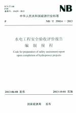 水電工程安全驗(yàn)收評(píng)價(jià)報(bào)告編制規(guī)程 NB